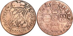 R3981 Belgium Spanish Netherlands 1 Liard Théodore de Bavière 1751 -> Make Offer