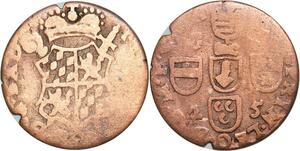 R3990 Belgium Spanish Netherlands 1 Liard Théodore de Bavière 1745 -> Make Offer