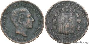 R4011 Spain 5 Centimos Alfonso XII 1878 OM -> Make offer