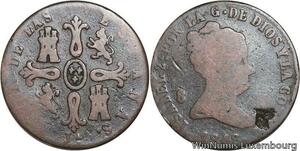 R4021 Spain 8 Maravedis Isabel II 1848 Jubia -> Make offer
