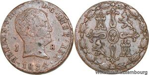 R4024 Spain 8 Maravedis Ferdinand VII 1824 Jubia -> Make offer