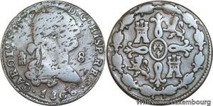 R4029 Spain 8 Maravedis Charles IV 1808 Segovia -> Make offer