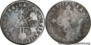 R4033 France 6 deniers Dardennes Louis XIV 1712 -> Make offer