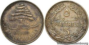 R4090 Lebanon 5 Piastres Cedar Tree 1970 -> Make offer