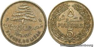 R4092 Lebanon 5 Piastres Cedar Tree 1972 -> Make offer