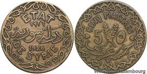 R4105 Syria 5 Piastres Etat de Syrie 1926 sans différent -> Make offer