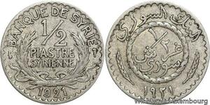 R4111 Syria 1/2 Piastre Syrienne 1921 (a) Paris -> Make offer