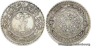 R4137 Syria 25 Piastres Etat de Syrie 1936 (a) Paris Silver -> Make offer