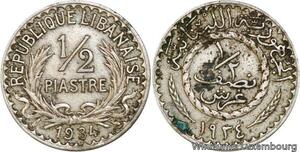 R4142 Lebanon Liban 1/2 Piastre 1934 (a) Paris -> Make offer