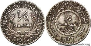 R4144 Lebanon Liban 1/2 Piastre 1936 (a) Paris -> Make offer