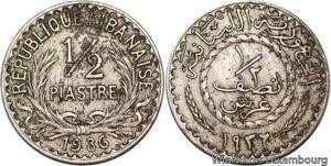 R4145 Lebanon Liban 1/2 Piastre 1936 (a) Paris -> Make offer