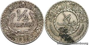 R4147 Lebanon Liban 1/2 Piastre 1936 (a) Paris -> Make offer