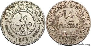 R4148 Lebanon Liban 1/2 Piastre 1936 (a) Paris -> Make offer
