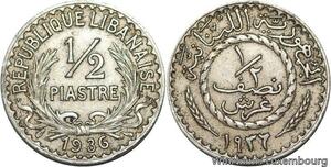 R4150 Lebanon Liban 1/2 Piastre 1936 (a) Paris -> Make offer