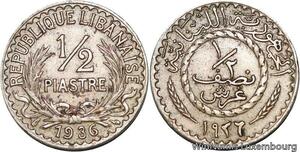 R4157 Lebanon Liban 1/2 Piastre 1936 (a) Paris -> Make offer