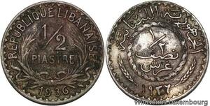 R4158 Lebanon Liban 1/2 Piastre 1936 (a) Paris -> Make offer