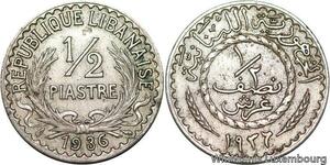 R4160 Lebanon Liban 1/2 Piastre 1936 (a) Paris -> Make offer