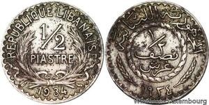 R4161 Lebanon Liban 1/2 Piastre 1936 (a) Paris -> Make offer