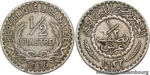R4164 Lebanon Liban 1/2 Piastre 1936 (a) Paris -> Make offer