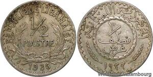 R4169 Lebanon Liban 1/2 Piastre 1936 (a) Paris -> Make offer