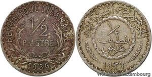 R4173 Lebanon Liban 1/2 Piastre 1936 (a) Paris -> Make offer