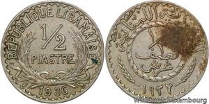 R4177 Lebanon Liban 1/2 Piastre 1936 (a) Paris -> Make offer