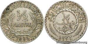 R4178 Lebanon Liban 1/2 Piastre 1936 (a) Paris -> Make offer
