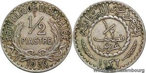 R4179 Lebanon Liban 1/2 Piastre 1936 (a) Paris -> Make offer