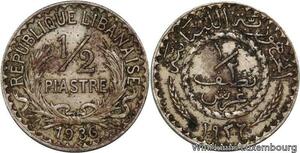 R4184 Lebanon Liban 1/2 Piastre 1936 (a) Paris -> Make offer