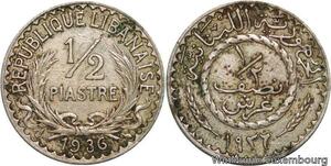 R4185 Lebanon Liban 1/2 Piastre 1936 (a) Paris -> Make offer