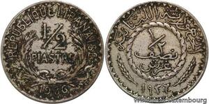 R4189 Lebanon Liban 1/2 Piastre 1936 (a) Paris -> Make offer