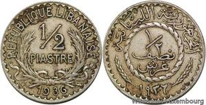 R4192 Lebanon Liban 1/2 Piastre 1936 (a) Paris -> Make offer