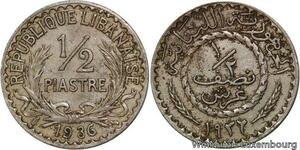 R4193 Lebanon Liban 1/2 Piastre 1936 (a) Paris -> Make offer