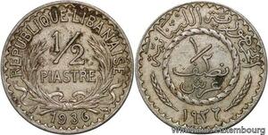 R4194 Lebanon Liban 1/2 Piastre 1936 (a) Paris -> Make offer