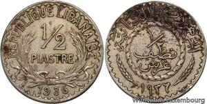 R4196 Lebanon Liban 1/2 Piastre 1936 (a) Paris -> Make offer