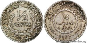 R4197 Lebanon Liban 1/2 Piastre 1936 (a) Paris -> Make offer