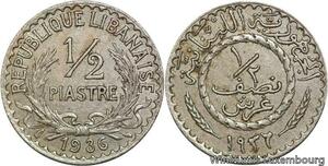 R4198 Lebanon Liban 1/2 Piastre 1936 (a) Paris -> Make offer