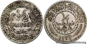 R4199 Lebanon Liban 1/2 Piastre 1936 (a) Paris -> Make offer