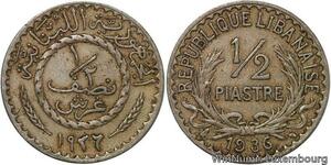 R4207 Lebanon Liban 1/2 Piastre 1936 (a) Paris -> Make offer