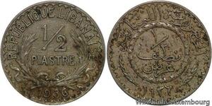 R4210 Lebanon Liban 1/2 Piastre 1936 (a) Paris -> Make offer