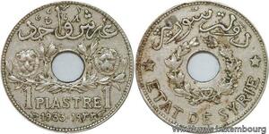 R4249 Syria 1 Piastre Etat de Syrie 1933 (a) Paris -> Make offer