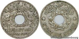 R4250 Syria 1 Piastre Etat de Syrie 1935 (a) Paris -> Make offer