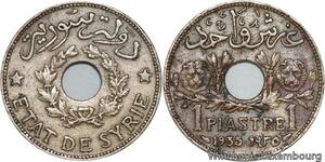 R4256 Syria 1 Piastre Etat de Syrie 1935 (a) Paris -> Make offer