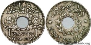 R4257 Syria 1 Piastre Etat de Syrie 1935 (a) Paris -> Make offer