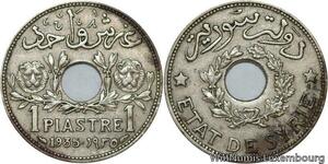 R4261 Syria 1 Piastre Etat de Syrie 1935 (a) Paris AU -> Make offer