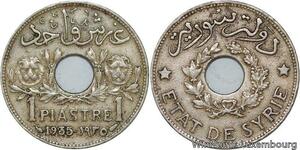 R4275 Syria 1 Piastre Etat de Syrie 1935 (a) Paris AU -> Make offer