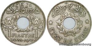 R4276 Syria 1 Piastre Etat de Syrie 1935 (a) Paris -> Make offer