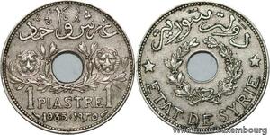 R4285 Syria 1 Piastre Etat de Syrie 1935 (a) Paris AU -> Make offer