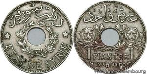 R4286 Syria 1 Piastre Etat de Syrie 1935 (a) Paris -> Make offer