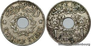 R4289 Syria 1 Piastre Etat de Syrie 1935 (a) Paris -> Make offer